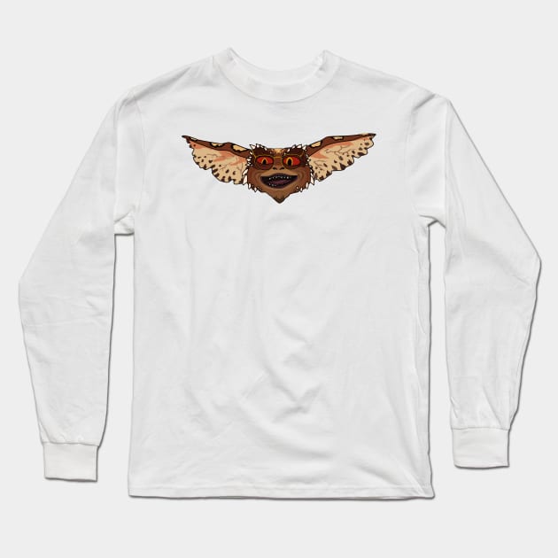 Brain Gremlin Long Sleeve T-Shirt by Jakmalone